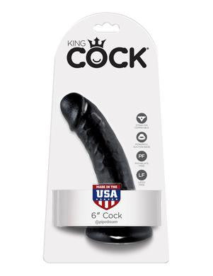 King Cock 6-inch Cock - Black