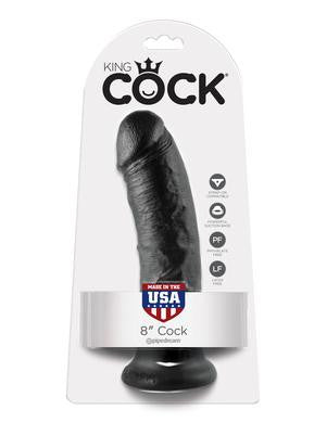 King Cock 8-inch Cock - Black