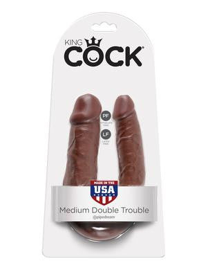 King Cock Medium Double  Trouble - Brown