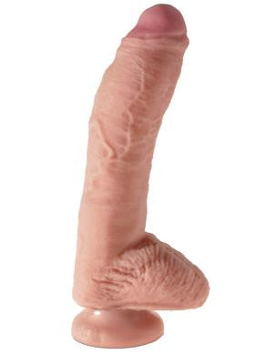 King Cock 10 Inch Dual Density Cock with Balls