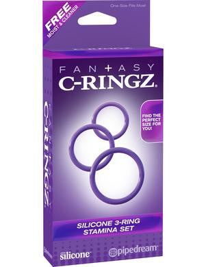 Fantasy C-ringz Silicone 3 Piece Stamina Set - Purple