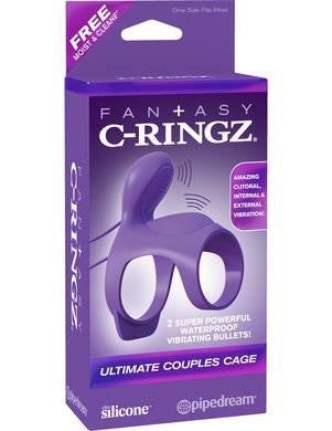 Fantasy C-ringz Ultimate Couples Cage - Purple