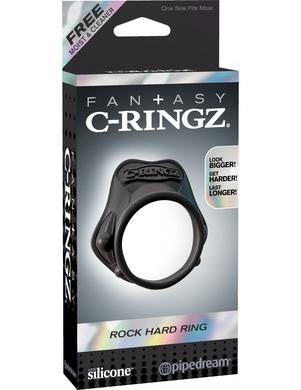 Fantasy C-ringz Rock Hard Ring - Black