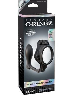 Fantasy C-ringz Rock Hard Ass-gasm - Black