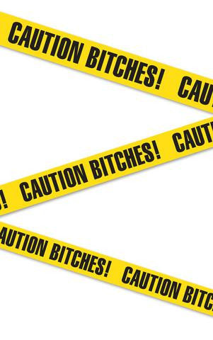 Bachelorette Party Favors Caution Bitches Tape