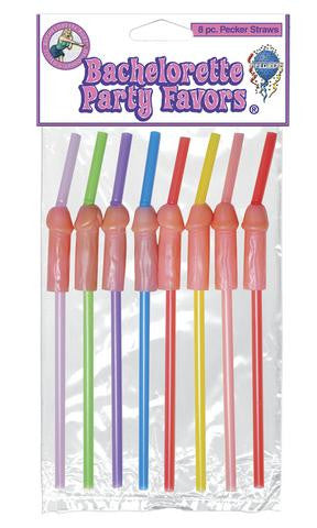 Bachelorette Party Favor Straws - 8 Piece