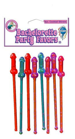 Bachelorette Party Cocktail Stirrers - 8 Piece