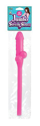 Jumbo Sucking Straw - Pink