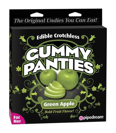 Edible Crotchless Gummy Panties -  Green Apple