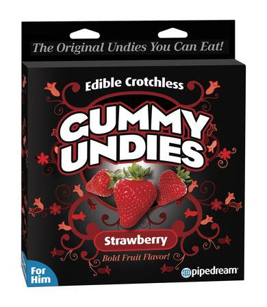 Edible Male Gummy Undies - Strawberry