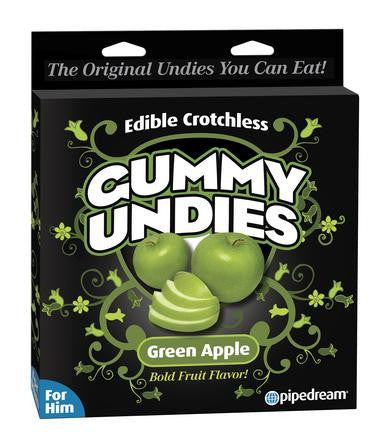 Edible Male Gummy Undies - Green Apple