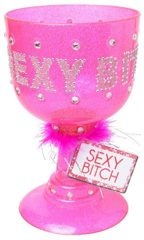 Sexy Bitch Pimp Cup - Dark Pink