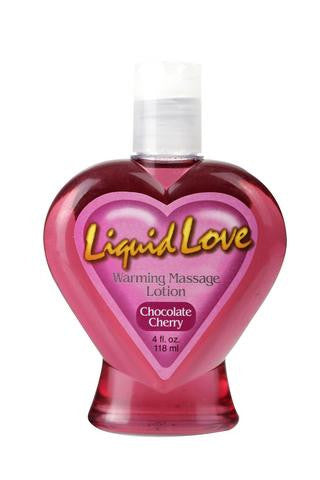 Liquid Love Warming Massage Lotion Chocolate Cherry - 4 oz.