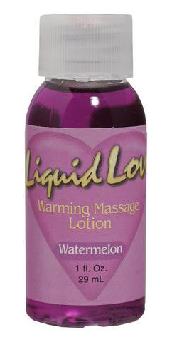 Liquid Love Warming Massage Lotion Watermelon - 1 oz.