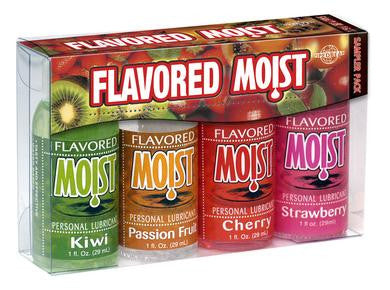 Flavored Moist Sampler Pack (4-1oz Bottles)