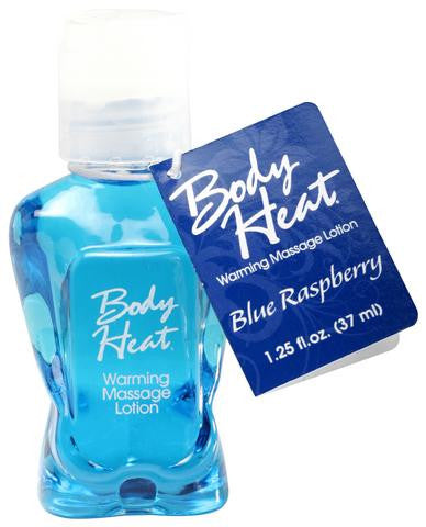 Body Heat Warming Massage Lotion Blue Raspberry - 1.25 oz.