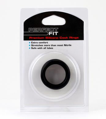 Premium Silicone Cockrings -  Medium 3-pack - Black