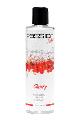 Passion Licks Cherry Water Based Flavored Lubricant - 8 Fl. Oz. - 236 Ml