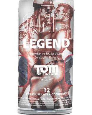 One - Tom of Finland Legend -  Lubricated Condoms -12 Pack