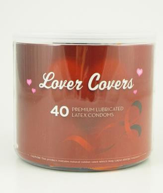 Lovers Covers Mix Condoms -  40 Count Jar