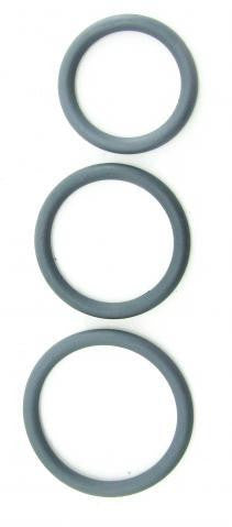 Nitrile Cock Ring Set Grey