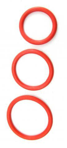 Nitrile Cock Ring Set Red