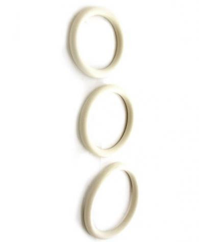 Nitrile Cock Ring Set White