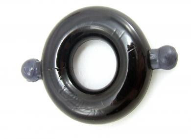 Elastomer Cock Ring Small Smoke- Black