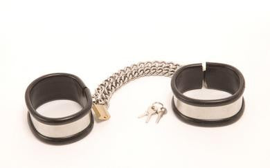 Steel Band Wrist Cuffs - Large