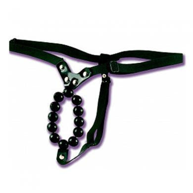 Lover's Thong With Stroker Beads