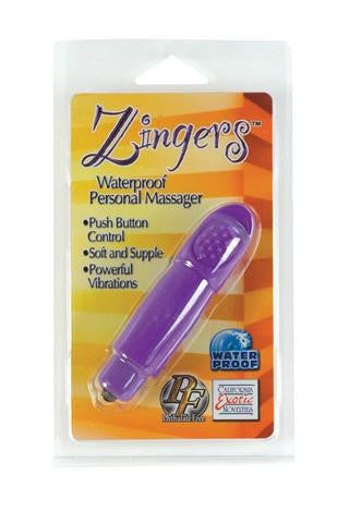 Zingers Waterproof Personal Massager - Purple