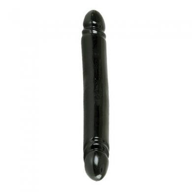 Black Jack Smooth Double Dong 12-inch - Black