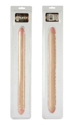 Slim Jim Duo Veined Super Slim Dong 17-inch - Ivory