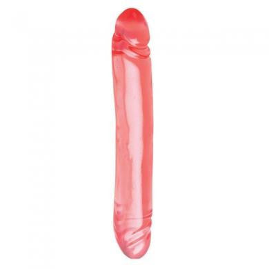 Translucence Smooth Double Dong 12-inch - Red