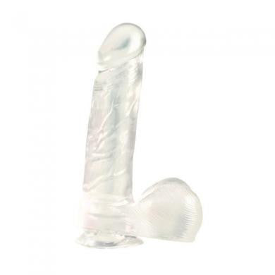 Jelly Royale Dong With Suction Cup 6-inch - Clear