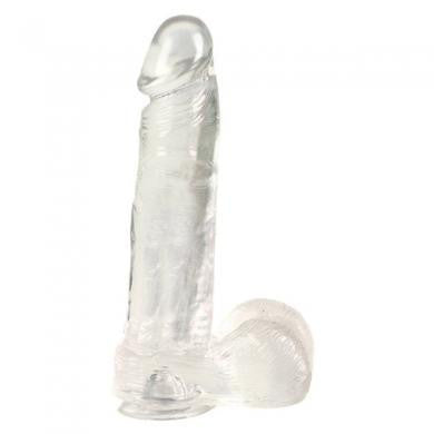 Jelly Royale Dong With Suction Cup 8-inch - Clear