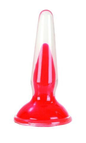 3.5 Inch Butt Plug Crystal Cote - Red