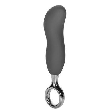 Curve It Up Pliable Silicone  Probe with Designer Pull Ring - Gray