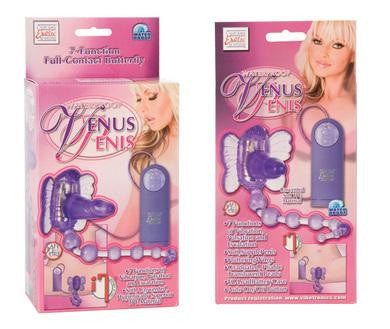 Waterproof Venus Penis Stimulator - Purple