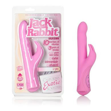 Rechargable Rotating Jack  Rabbit - Pink