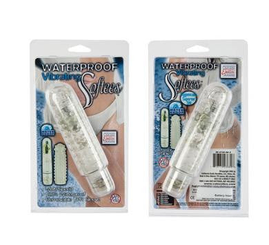 Waterproof Vibrating Softees Stimulator - Clear