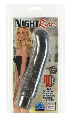 Night Rider Vibrating Dong G-Spot 6.5-inch - Smoke