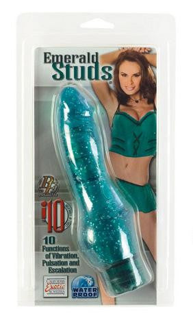 Emerald Studs Stimulator - Cliterrific 6.5-inch - Teal