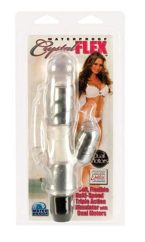 Waterproof Crystal Flex Vibrator - Clear