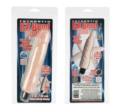 Futurotic EZ Bend Stud Dong 7.5-inch - Ivory