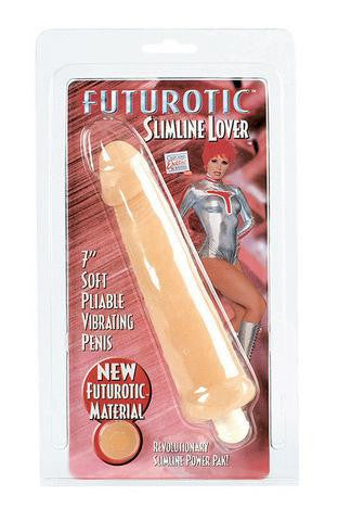 Futurotic Slimline Lover Vibrating Dong 7-inch - Ivory