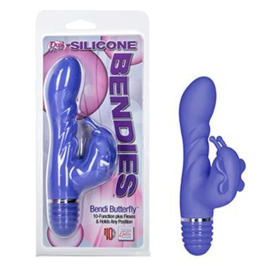 Silicone Bendies Bendi Butterf Butterfly Purple