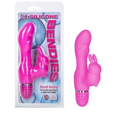 Silicone Bendies Bendi Bunny Pink