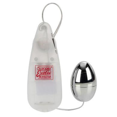 Pocket Exotics Vibrating  Silver Egg