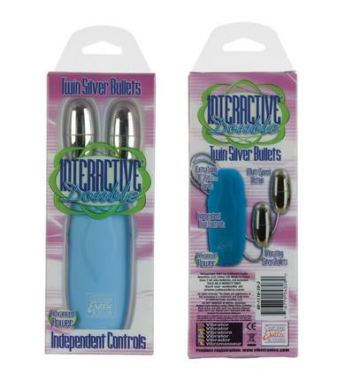 Interactive Double Twin Silver Bullets - Blue